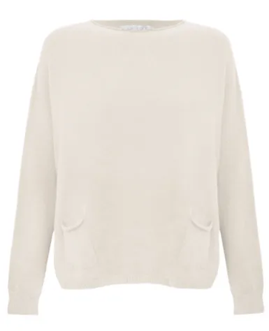 Amazing Woman Jodie Fine Knit Jumper Ivory.