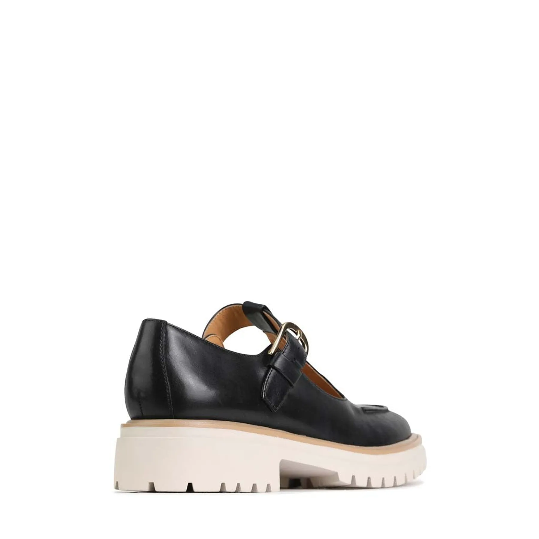 ANJA T-BAR LOAFERS LEATHER