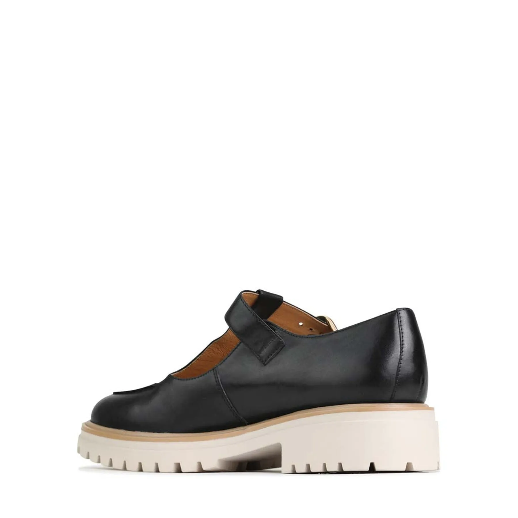 ANJA T-BAR LOAFERS LEATHER