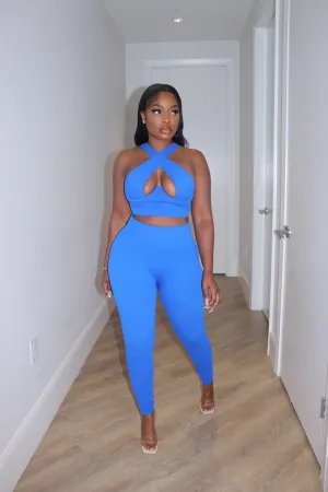 Blue cross over set