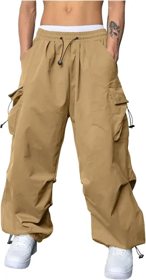 Cargo Pant for Men Stretchy Casual Joggers Elasticated Waist Jogging Work Pant Multi Pockets