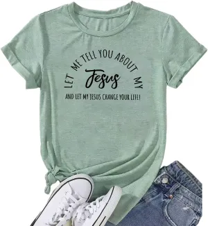 Christian Shirts for Women Summer Casual Short Sleeveless Jesus Tee Tops