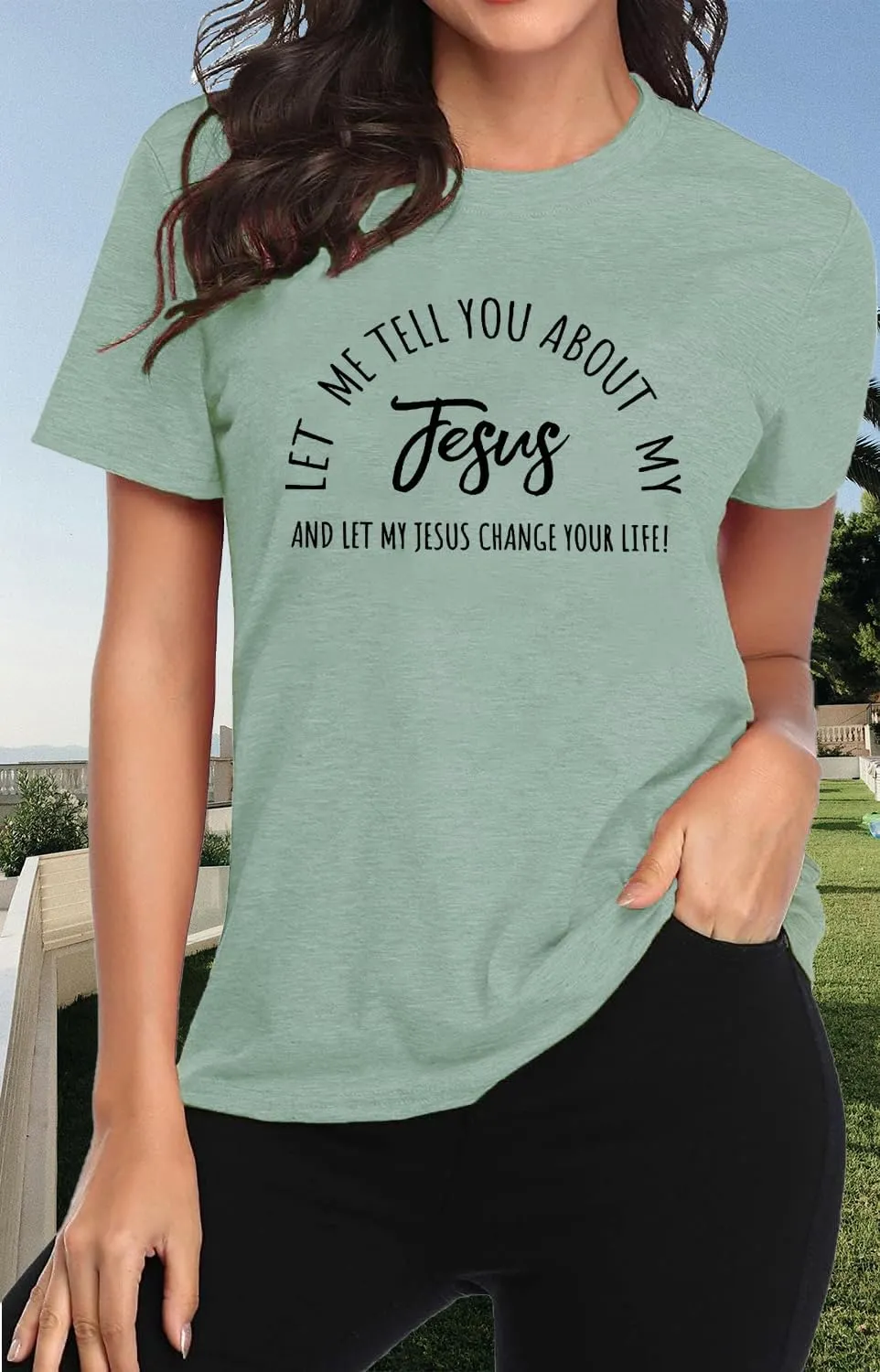 Christian Shirts for Women Summer Casual Short Sleeveless Jesus Tee Tops