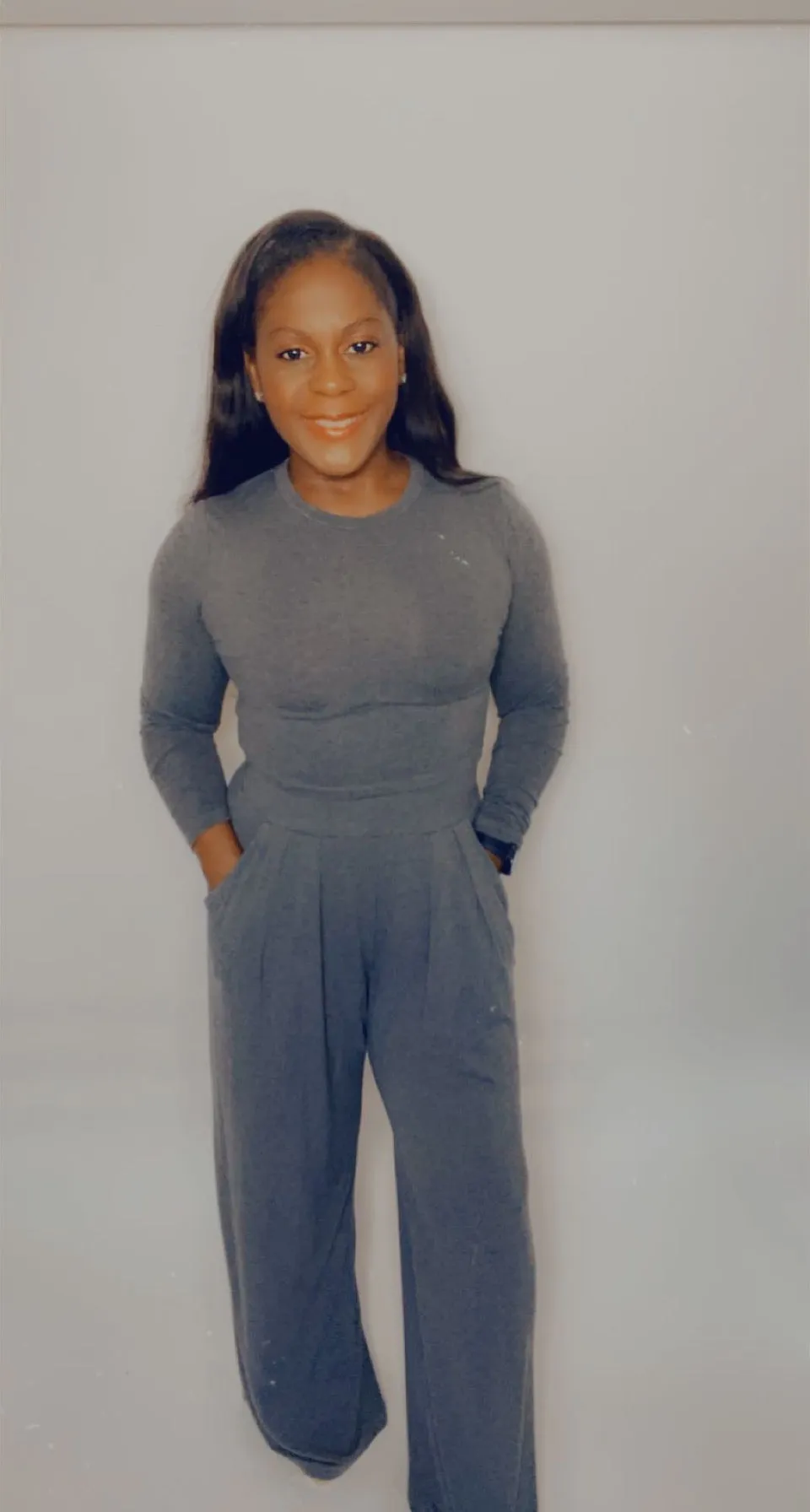 Comfy Cute |  Charcoal High Waist Palazzo Pant Lounge Wear Set
