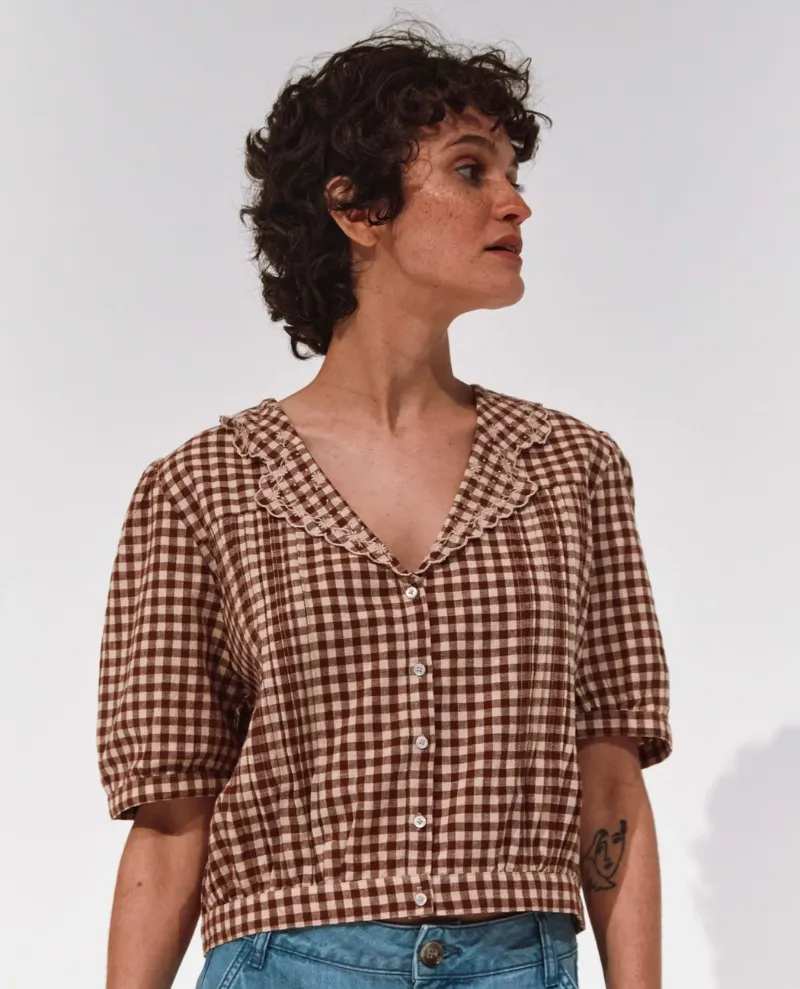 Emile & Ida Boby Chocolate Brown Blouse