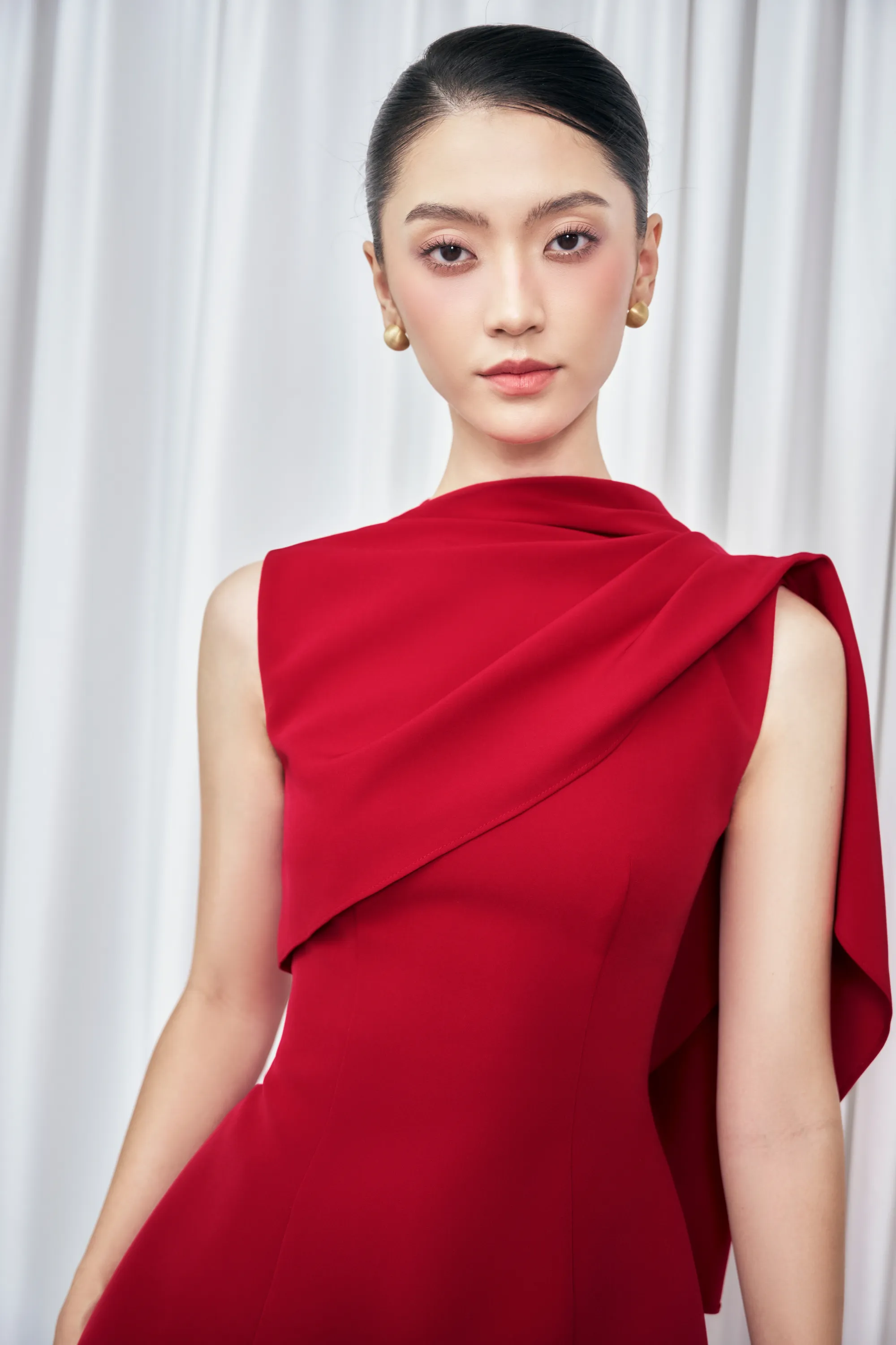 Enola Asymmetrical Draped Top