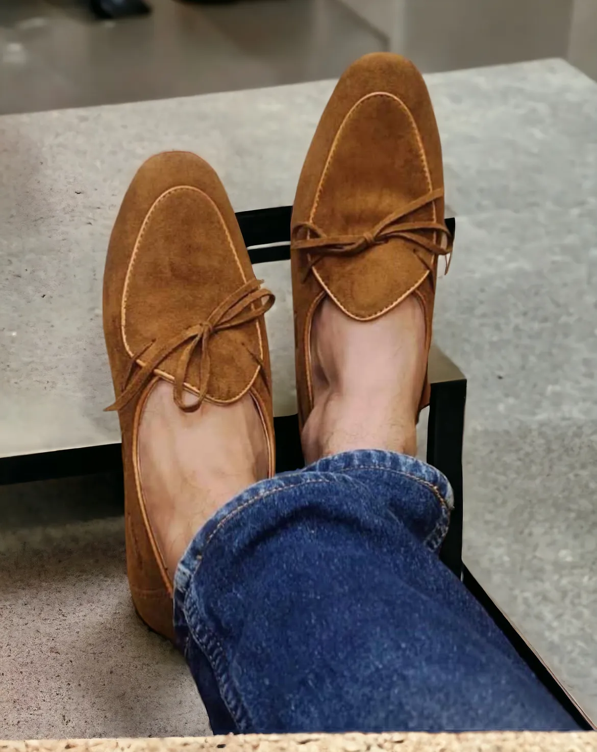 Fashion Tassel Suede Loafers for Men
