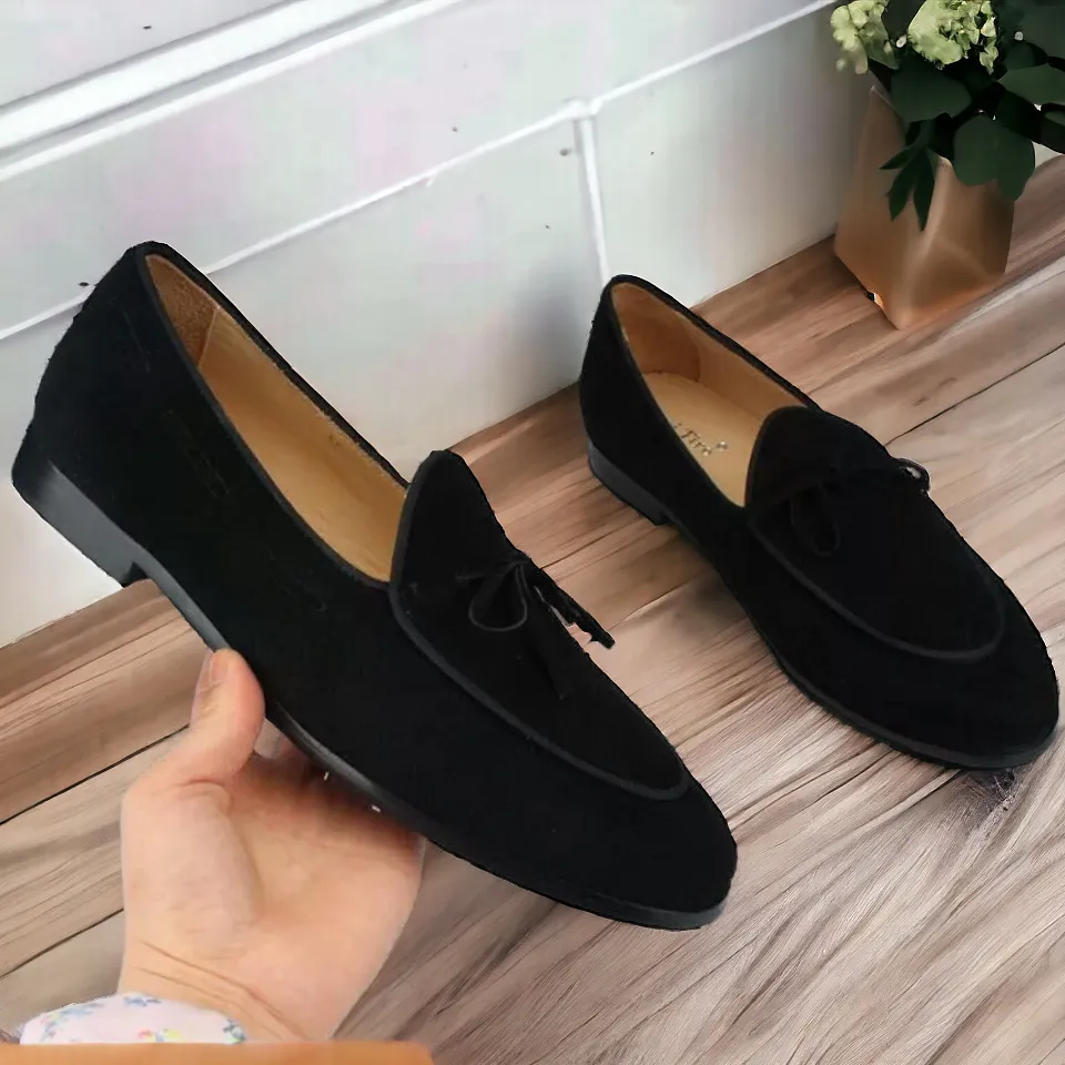 Fashion Tassel Suede Loafers for Men