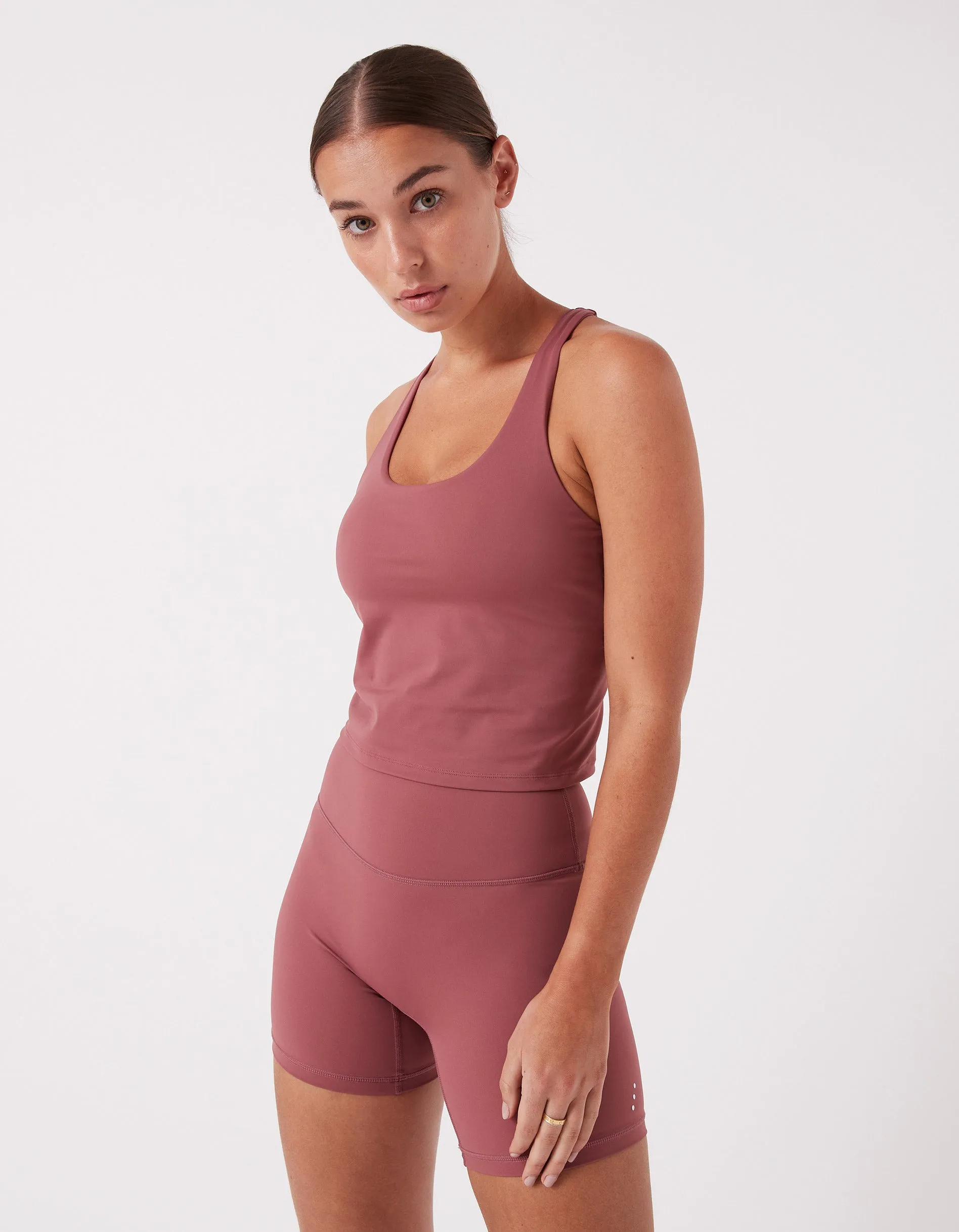 Hold Racer Tank Dk Musk