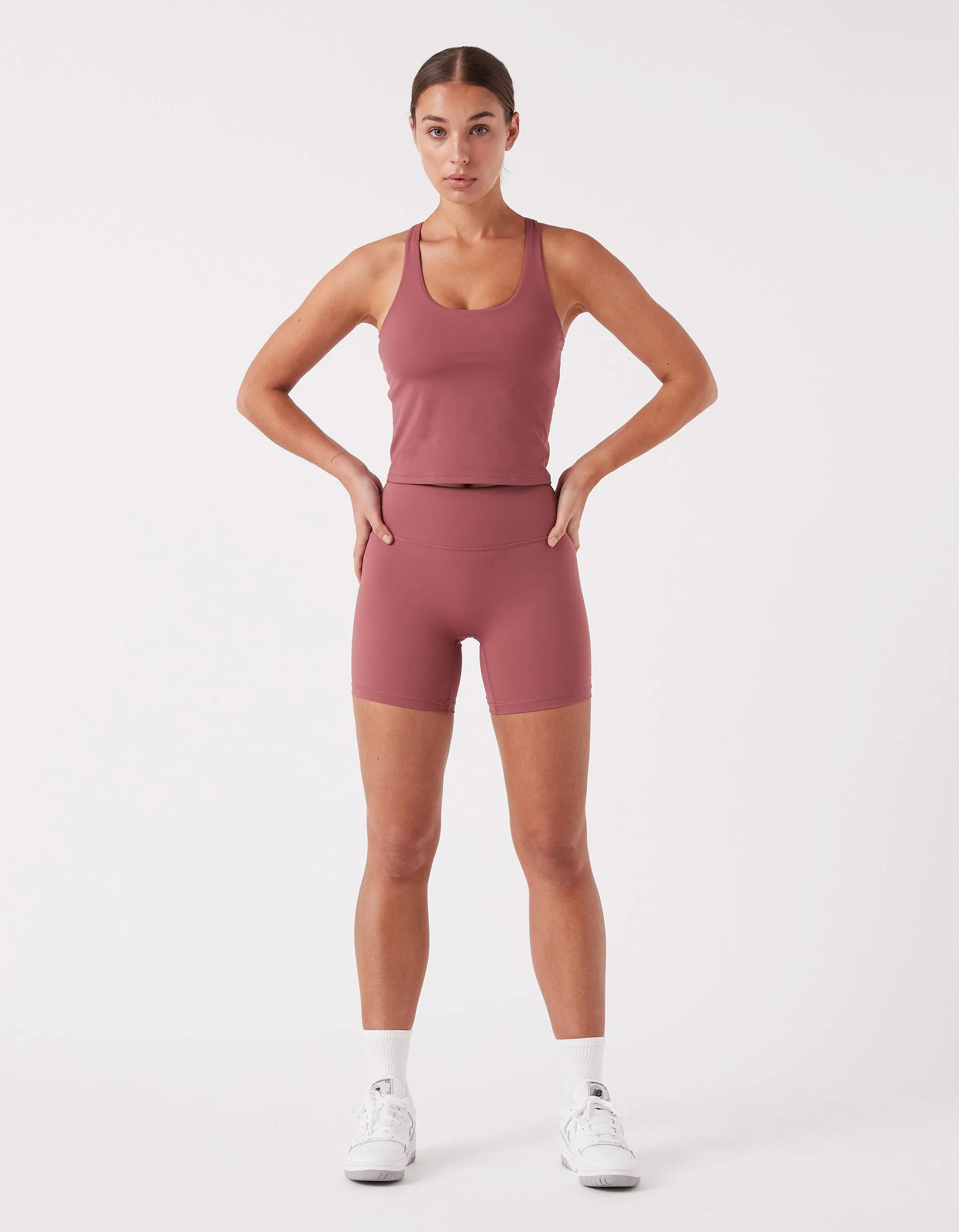 Hold Racer Tank Dk Musk