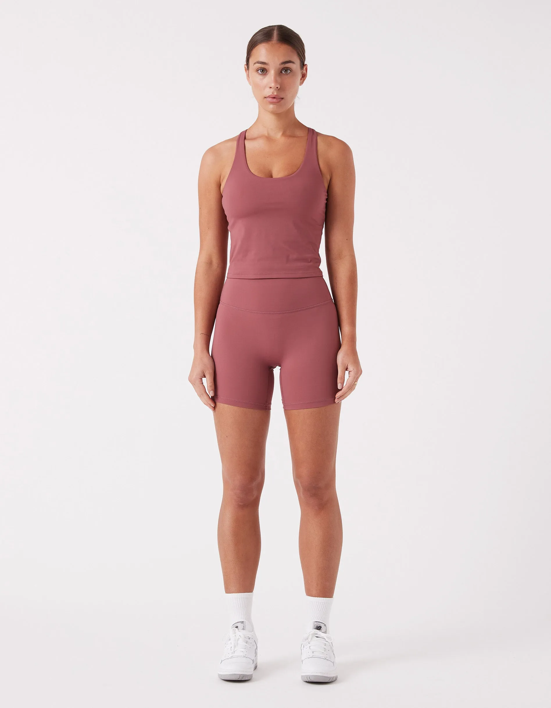 Hold Racer Tank Dk Musk