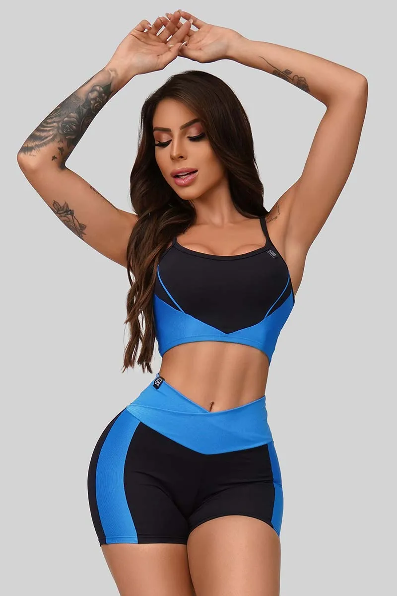 Let's Gym Blue Star Shorts