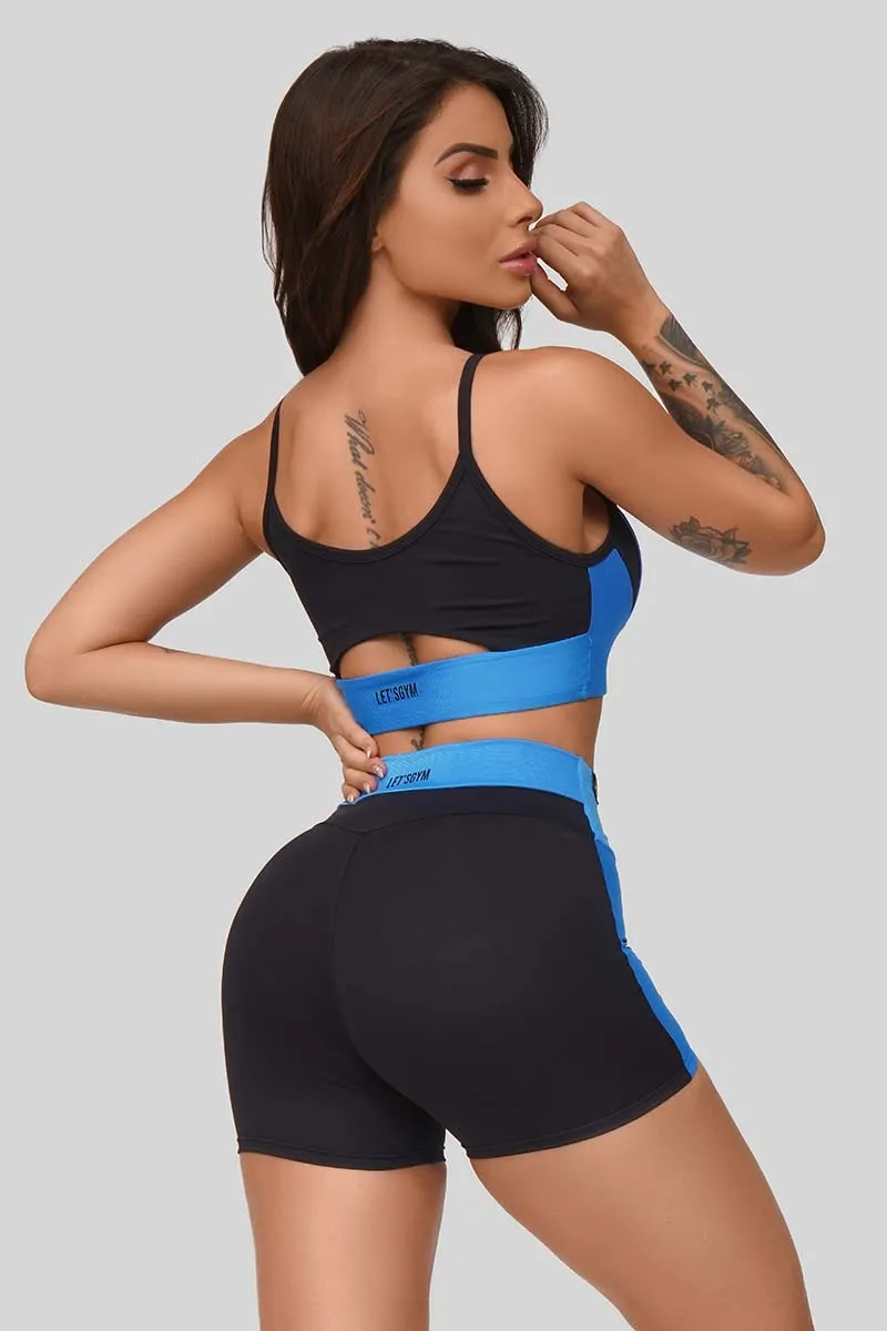 Let's Gym Blue Star Shorts