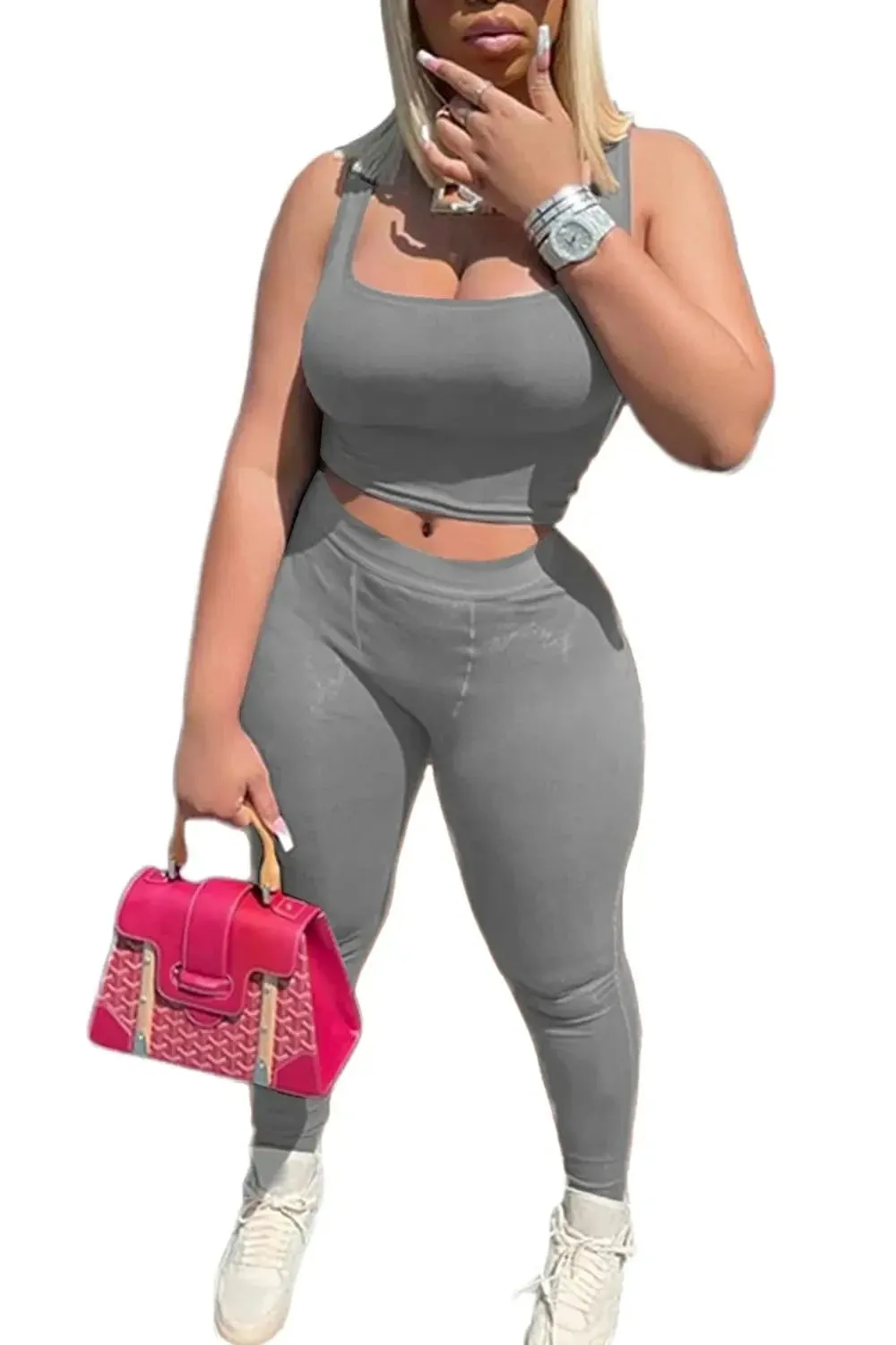 Lounge Wear Ribbed Casual 2 Piece Summer Shorts Set For Women  Sleeve Top Elastic Leggings Outfits