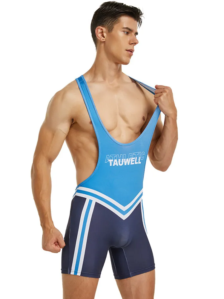 Mens Fitness Wrestling Singlet Bodysuit