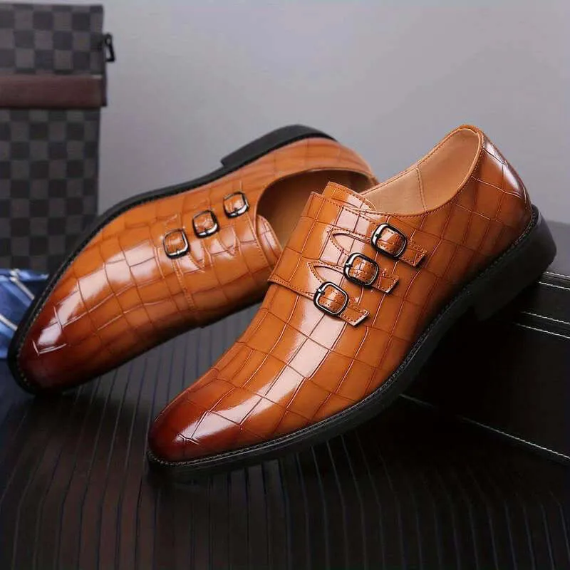 Men's Formal Leather Shoes: Classic Lace-Up Style