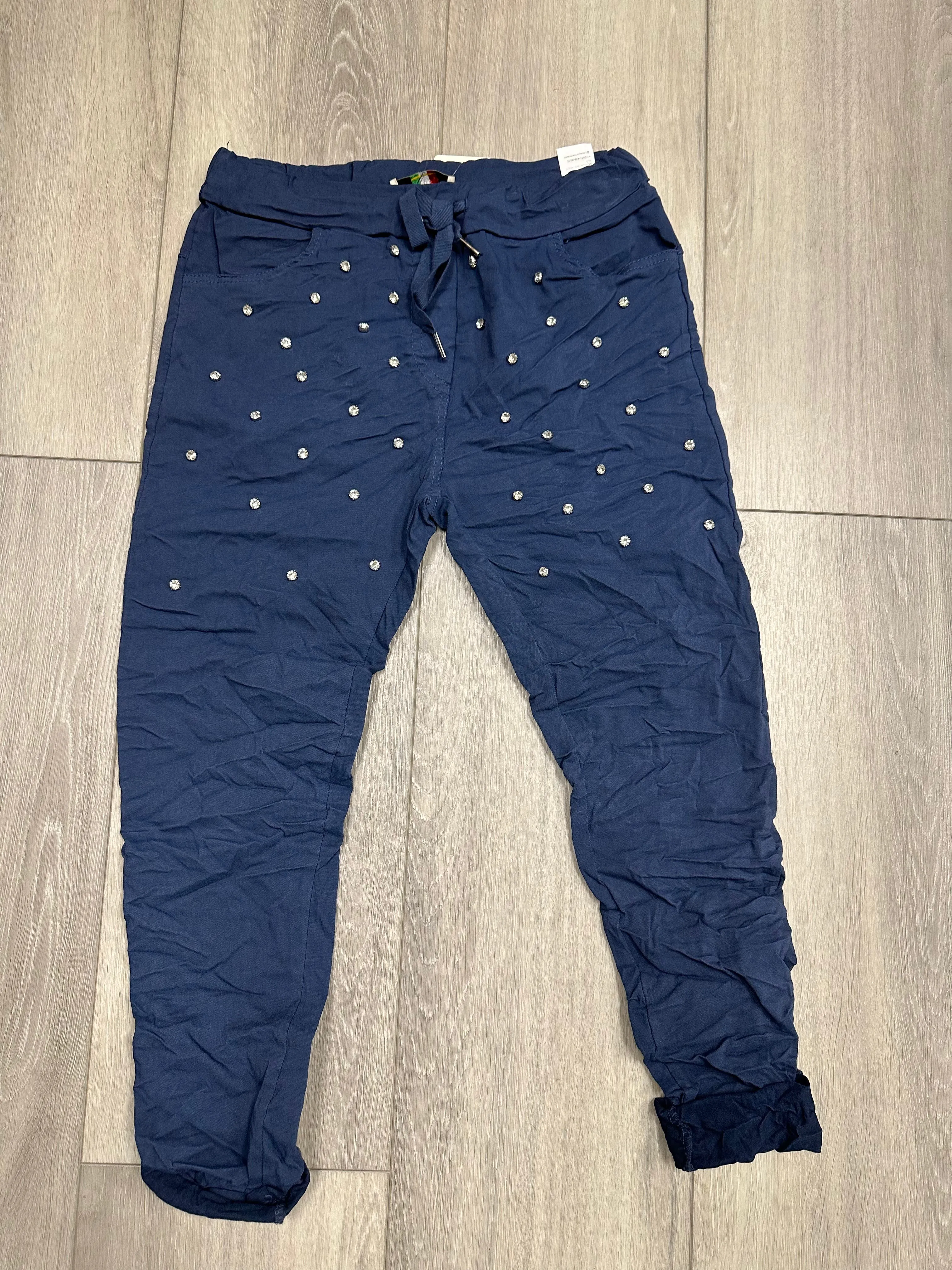 Rhinestone Stud Joggers