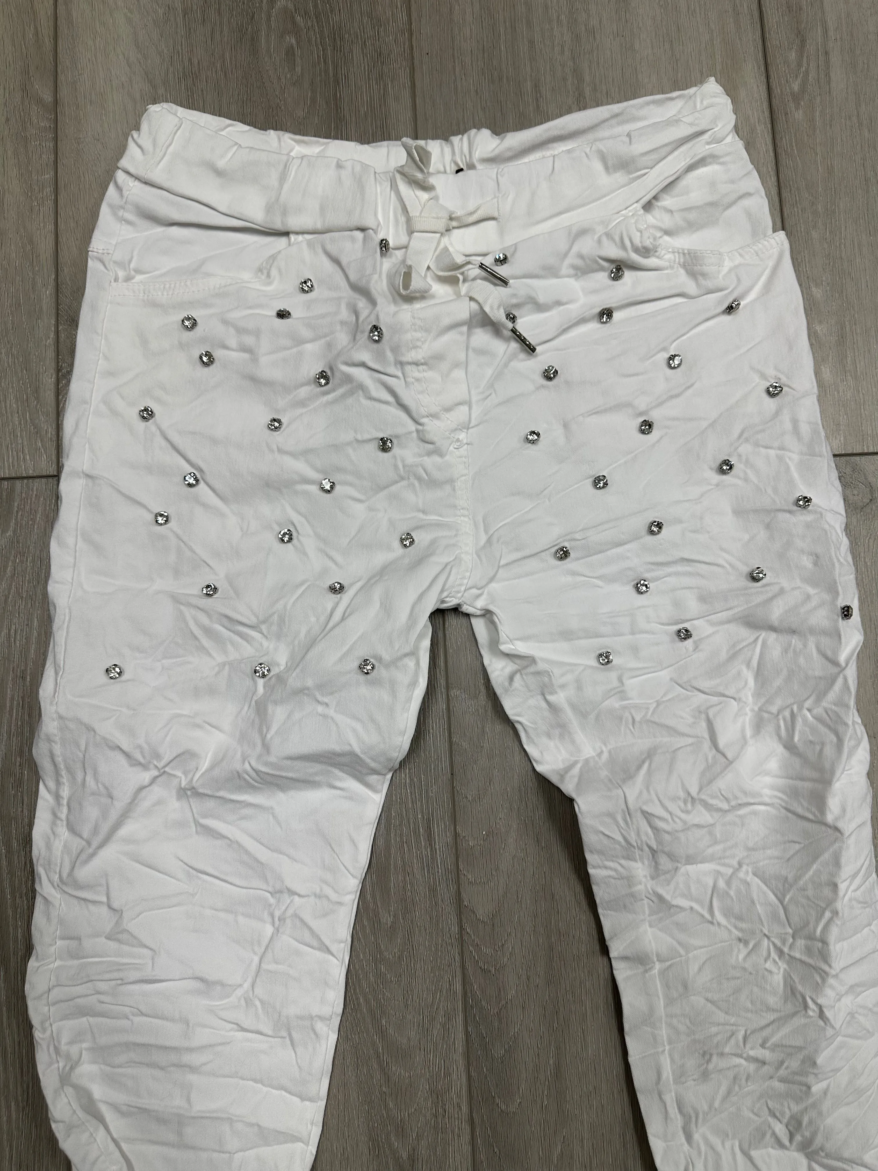 Rhinestone Stud Joggers