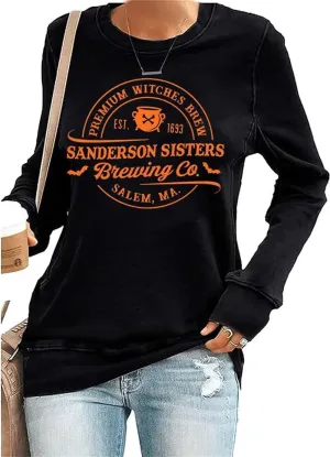 Sanderson Sisters Halloween Shirt Women Sanderson Bed and Breakfast Tee Hocus Pocus Funny Tshirt Fall Casual Shirts