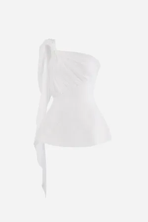 Virtus Drap One-shoulder Top