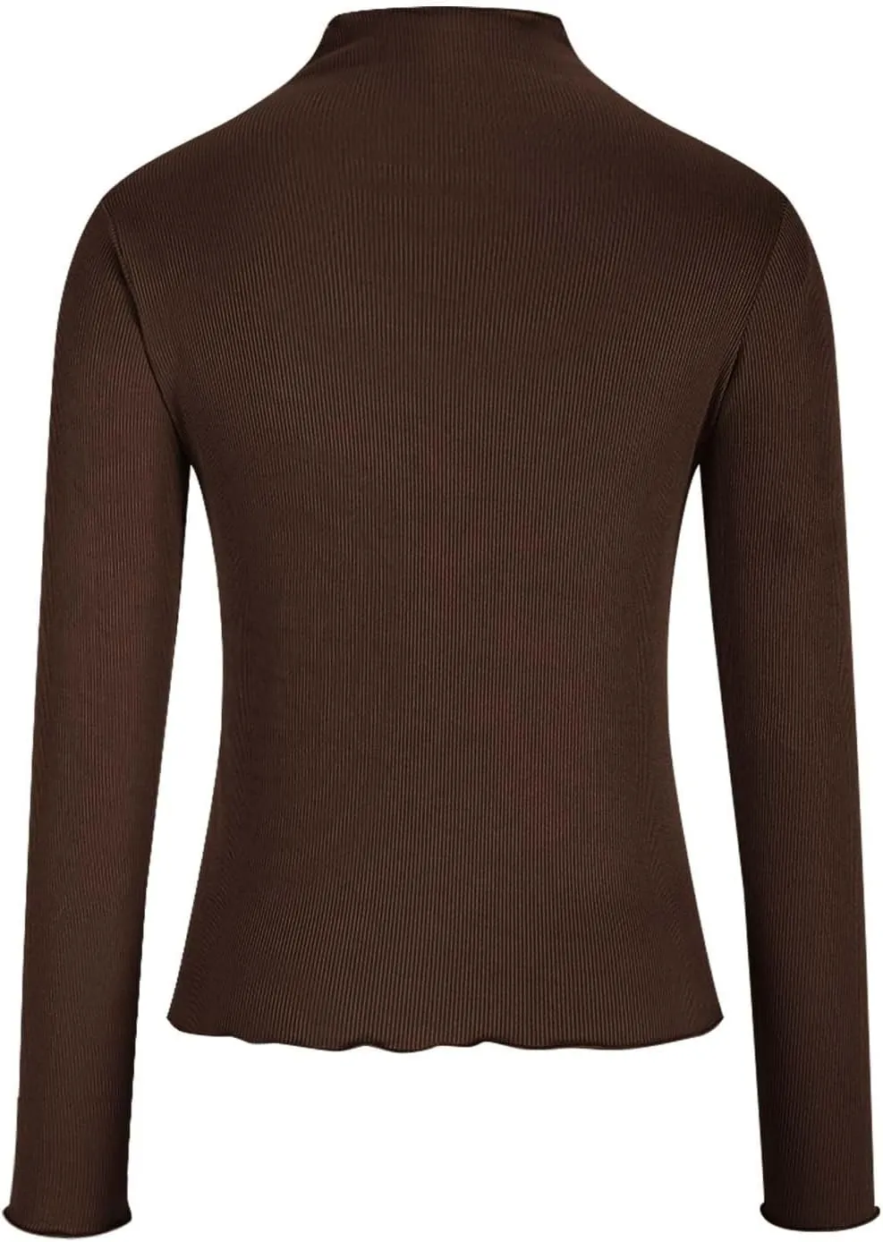 Women's Casual Basic Crop Tops Slim Fit Long Sleeve Crew Neck Tunic Tight Going Out T Shirts Dressy Casual Blouses