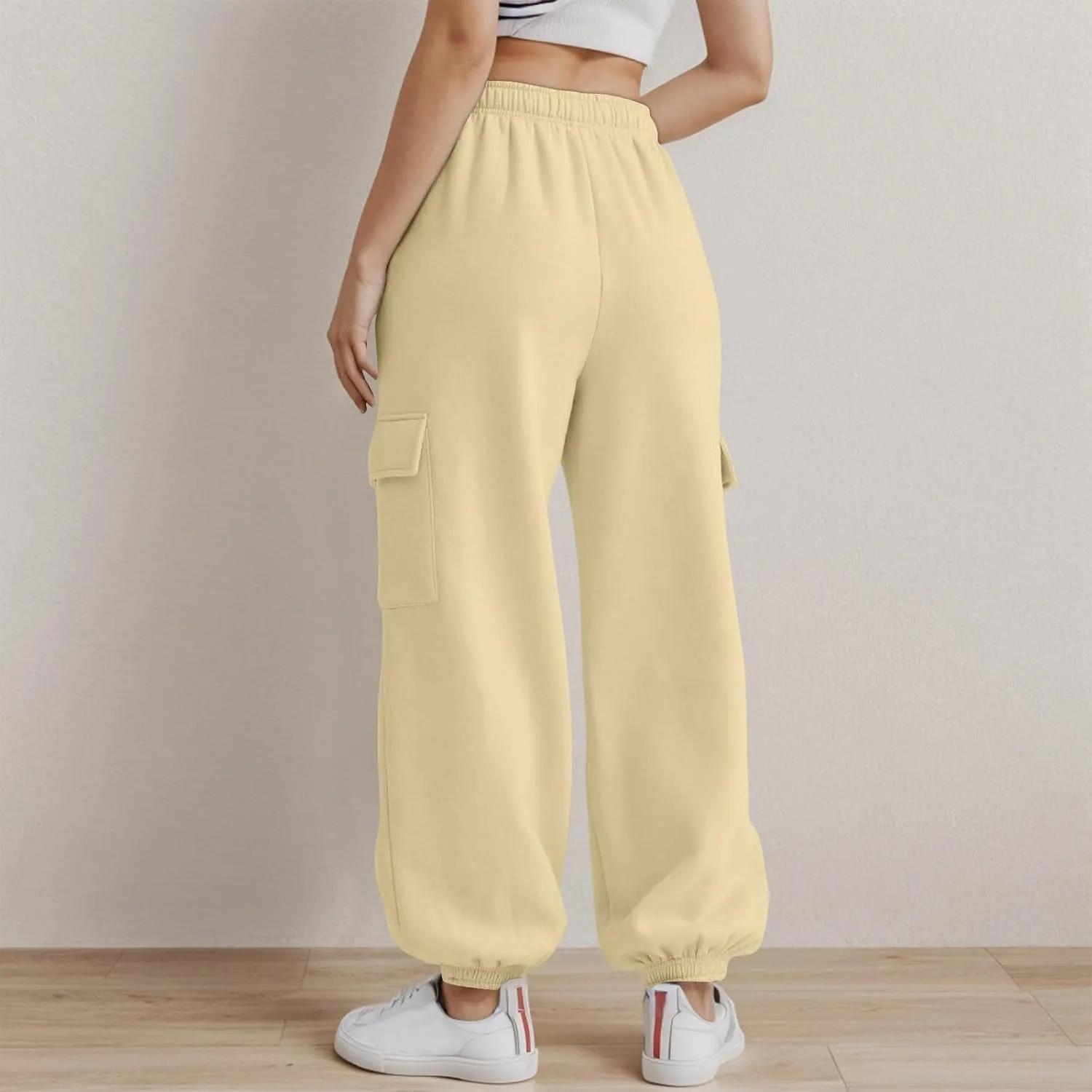 Women's Linen Summer Y2K Fashion Pants Low Waist Baggy Stretchy Loose Fit Trouser Trendy
