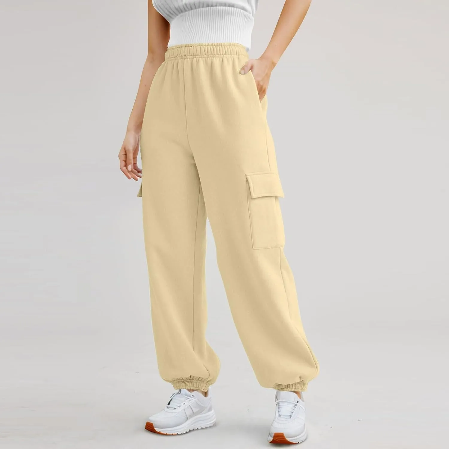Women's Linen Summer Y2K Fashion Pants Low Waist Baggy Stretchy Loose Fit Trouser Trendy