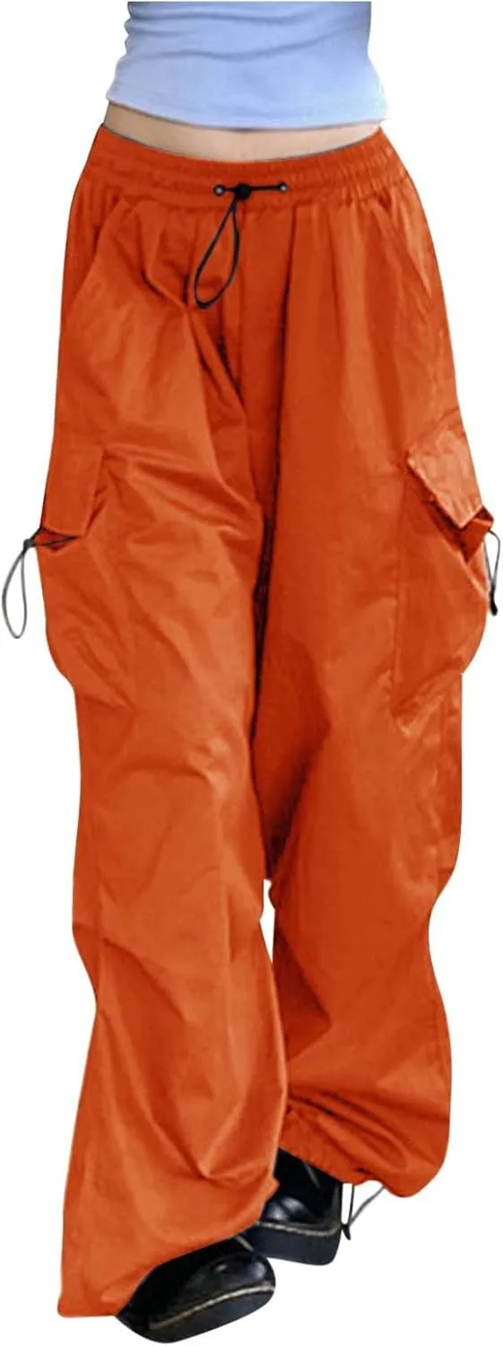 Women's Stretchy Wide Leg Palazzo Winter Baggy Sports Jeans with Pockets Water Resistant Water Resistant