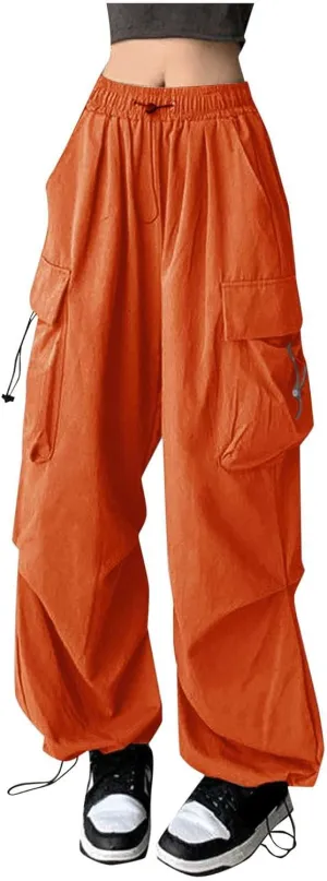 Women's Stretchy Wide Leg Palazzo Winter Baggy Sports Jeans with Pockets Water Resistant Water Resistant