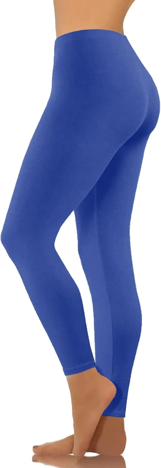 Women's Yoga Pants Lightweight Stretchy High Waist Leggings Solid Color Slim Fit Cropped Trousers Workout Casual