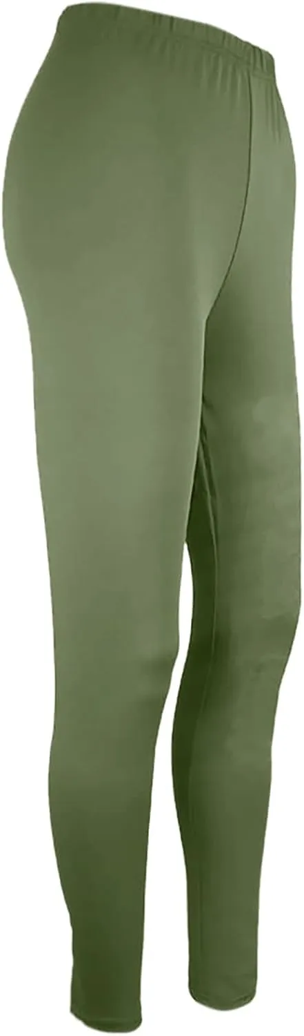 Women's Yoga Pants Lightweight Stretchy High Waist Leggings Solid Color Slim Fit Cropped Trousers Workout Casual