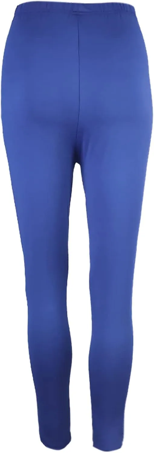 Women's Yoga Pants Lightweight Stretchy High Waist Leggings Solid Color Slim Fit Cropped Trousers Workout Casual