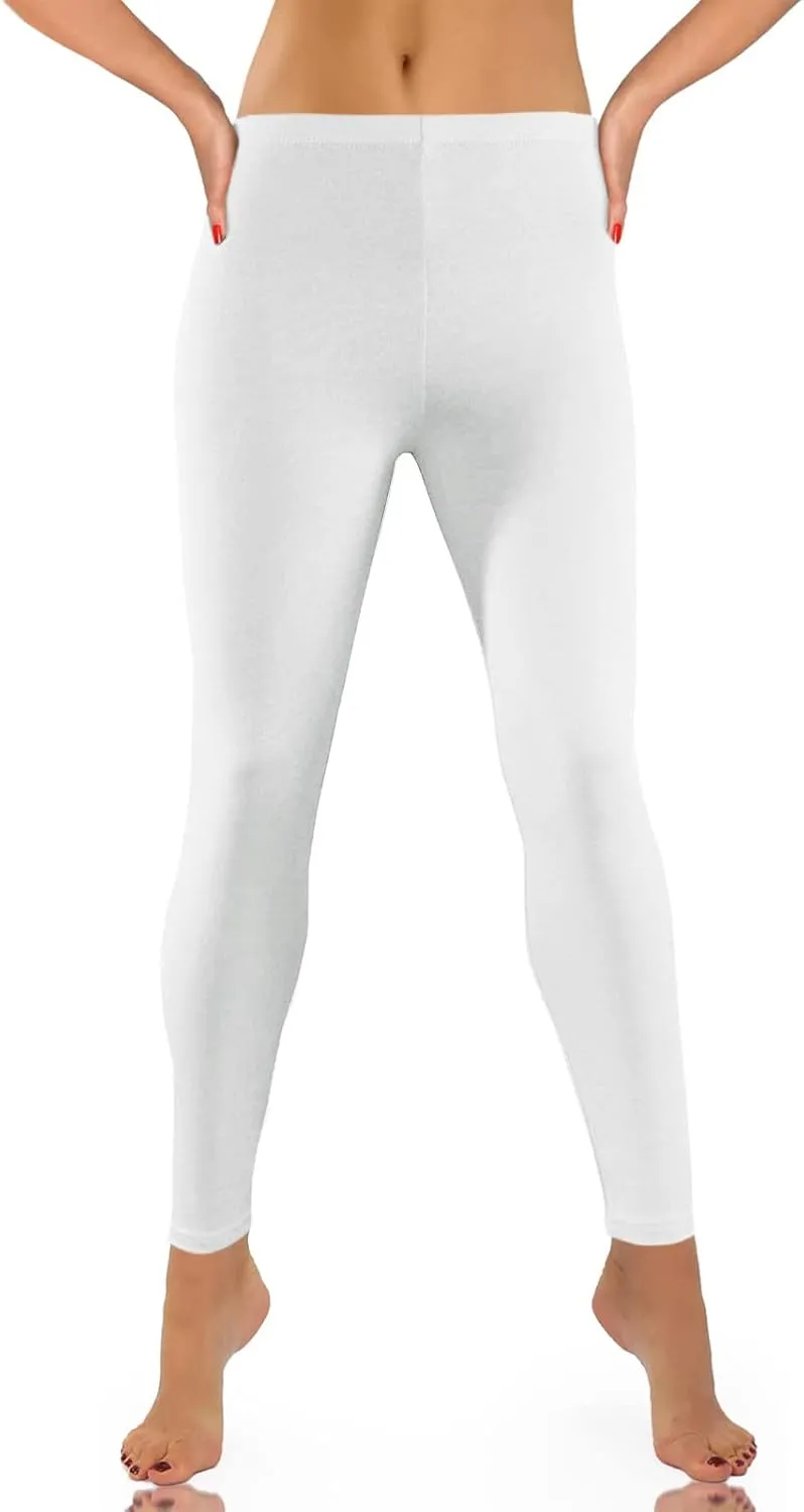 Women's Yoga Pants Lightweight Stretchy High Waist Leggings Solid Color Slim Fit Cropped Trousers Workout Casual