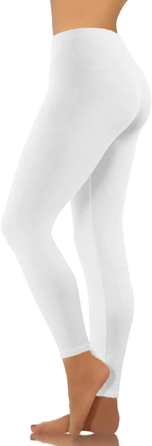 Women's Yoga Pants Lightweight Stretchy High Waist Leggings Solid Color Slim Fit Cropped Trousers Workout Casual