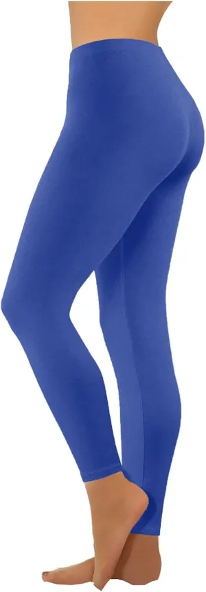 Women's Yoga Pants Lightweight Stretchy High Waist Leggings Solid Color Slim Fit Cropped Trousers Workout Casual