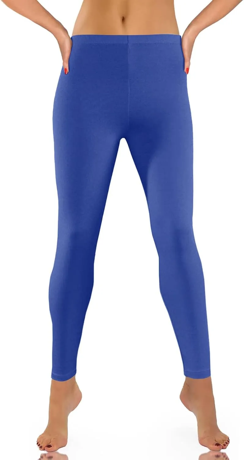 Women's Yoga Pants Lightweight Stretchy High Waist Leggings Solid Color Slim Fit Cropped Trousers Workout Casual