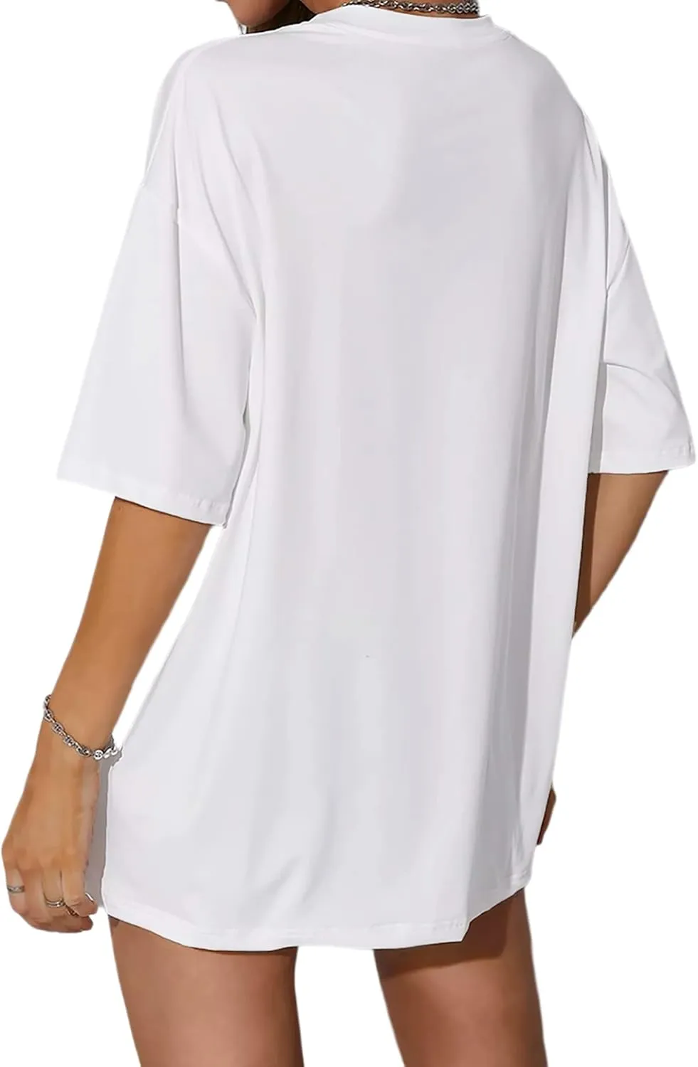 Zoyami Womens Oversized T Shirt Graphic Tee Casual Summer Loose Short Sleeve Top
